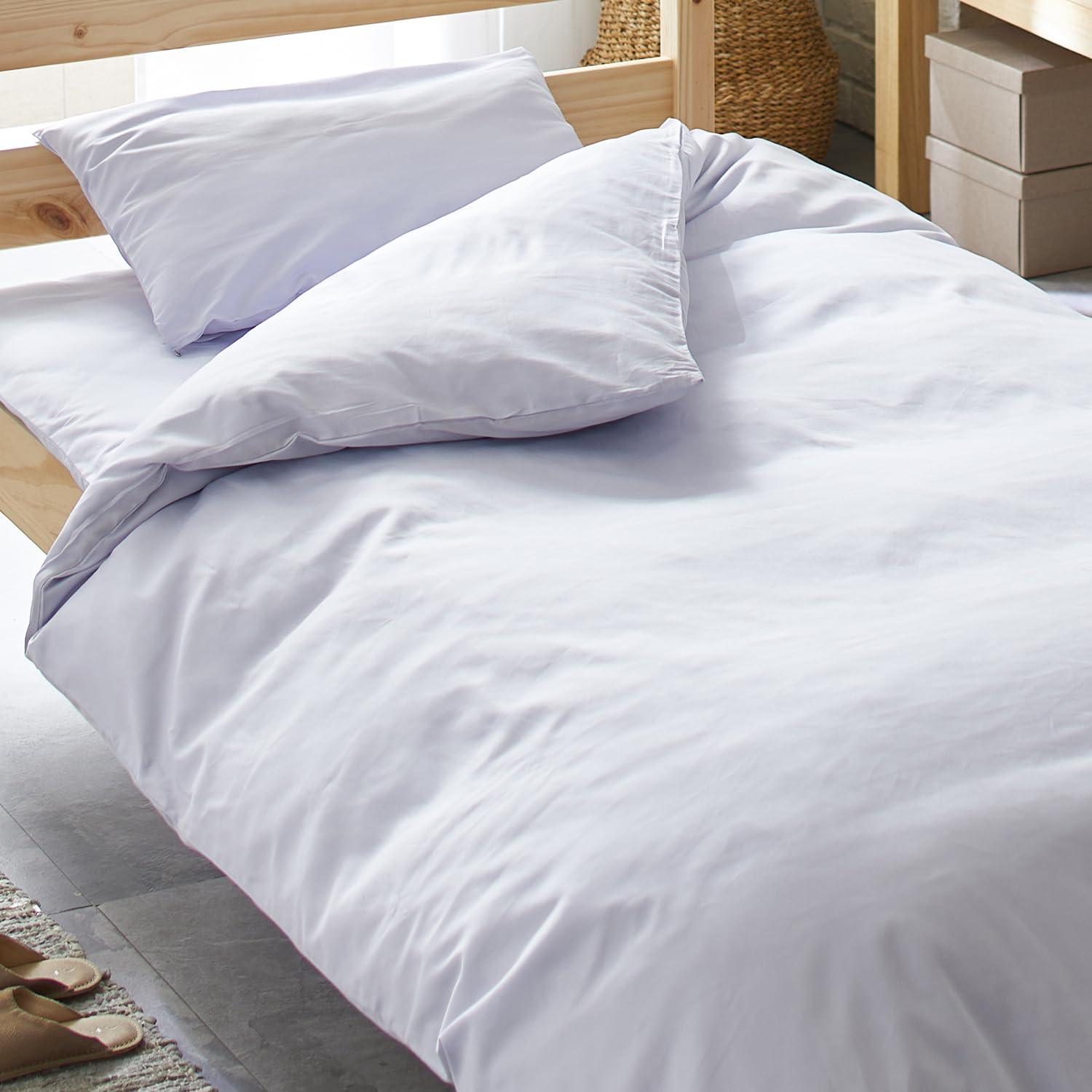 Amazon｜昭和西川 掛け布団カバー 綿100％ 日本製 サテン織 ネオカラー